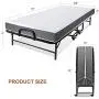 Smile Back Folding Bed Cot Size Foldable Bed Fold up Bed Rollaway Bed with Mattress, Guest Bed Extra Bed Portable Bed with Memory Foam Mattress, Stable Metal Frame, 75''x31'', Saving More Space Smile Back Folding Bed Cot Size Foldable Bed Fold up Bed Rollaway Bed with Mattress, Guest Bed Extra Bed Portable Bed with Memory Foam Mattress, Stable Metal Frame, 75''x31'', Saving More Space