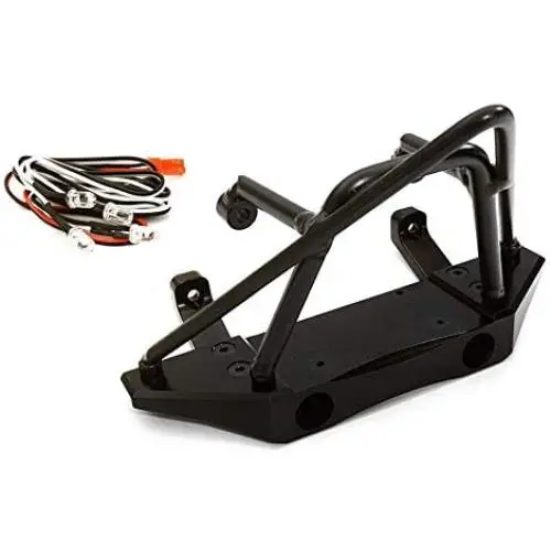 Integy RC Model Hop-ups OBM-1372BLACK Realistic Metal Front Bumper w/LED Light Set for 1/10 Wraith 2.2 Rock Racer Integy RC Model Hop-ups OBM-1372BLACK Realistic Metal Front Bumper w/LED Light Set for 1/10 Wraith 2.2 Rock Racer
