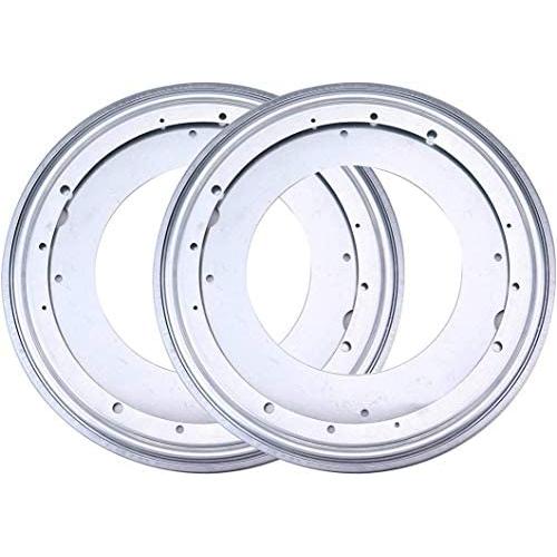 Fasmov 12-Inch Lazy Susan 5/16 Thick Turntable Bearings with 6 Rubber Pads, Pack of 2