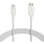 Amazon Basics Double Braided Nylon USB-C to USB-A 2.0 Fast Charging Cable, 3A - 10-Foot, Silver Amazon Basics Double Braided Nylon USB-C to USB-A 2.0 Fast Charging Cable, 3A - 10-Foot, Silver