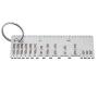 Metal Sheet Thickness Gauge, Portable Double-Sided Stainless Steel Wire/Metal Sheet Thickness Gauge, Inspection Tool with Clear Printing(Measuring Range: 0.0239-0.035)