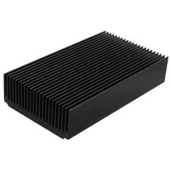 Aluminum Large Heatsink 4.72 x 2.72 x 1.06 inch /120 x 69 x 27 mm Heat Sink Cooling Black Oxide Radiator 22 Fin for Computer LED Power