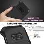 Punkcase S10e Metal Case, Heavy Duty Military Grade Armor Cover [Shockproof] Full Body Hard Aluminum & TPU Hybrid Design [High Impact Bumper] Compatible W/Samsung Galaxy S10e Edge (Black)