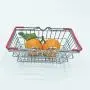 Kekailu Children Toys, Children Miniature Metal Supermarket Shopping Basket Pretend Role Play Toy Gift, Red Kekailu Children Toys, Children Miniature Metal Supermarket Shopping Basket Pretend Role Play Toy Gift, Red