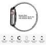 Fitlink Stainless Steel Metal Band for Apple Watch 38/40/42/44mm Replacement Link Bracelet Band Compatible with Apple Watch Series 6 Apple Watch Series 5 Apple Watch Series 1/2/3/4 (Grey, 38/40mm)