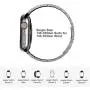 Fitlink Stainless Steel Metal Band for Apple Watch 38/40/42/44mm Replacement Link Bracelet Band Compatible with Apple Watch Series 6 Apple Watch Series 5 Apple Watch Series 1/2/3/4 (Grey, 38/40mm)