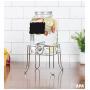 Outdoor Glass Beverage Dispenser with Sturdy Metal Base, Stainless Steel Spigot & Hanging Chalkboard - Drink Dispenser for Lemonade, Tea, Cold Water & More