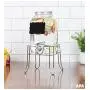 Outdoor Glass Beverage Dispenser with Sturdy Metal Base, Stainless Steel Spigot & Hanging Chalkboard - Drink Dispenser for Lemonade, Tea, Cold Water & More