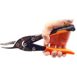 Finder 10 Straight Cut Aviation Snips, Scissors for Cutting Hard Material, Metal Sheet Cutter