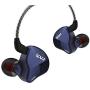 CVJ CSN in Ear Monitor,All Metal Earphone 5BA 1DD 6 Drives HiFi Bass IEM, Professional-Quality in Ear Earphone/Earbuds/Hearphone with Detachable Cable Universal-Fit 0.75mm 2PIN (No Mic, Blue)