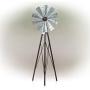 Alpine Corporation JUM368 Alpine Garden Stake Metal Wind Spinner, Bronze and Silver