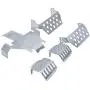 REhobby 5PCS TRX4 Stainless Bumper Steel Front Rear Chassis Armor Protection Lower Skid Plate for 1/10 RC Crawler Car Traxxas TRX-4 S49 Parts