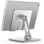 Ipad Stand Aluminum Metal Tablet Holder for Desk Angle Height Adjustable Ipad Holder for IPad Pro 9.7, 10.5, 12.9 Air Mini 4 3 2, Kindle, Nexus,Tablet Stand Slieve