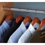 48'' Polished Chrome Closet Rod With 2 End Supports