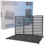 QuliMetal 7638 17.5 Inches Cooking Grates for Weber Spirit 300 Series, Spirit 700, Genesis Silver Gold Platinum B/C, Genesis 1000-3500, Weber 900 Gas Grills, Case Iron Grill Grate for Weber 7639 7525