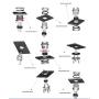 Aviation Connectors 5A, Lsgoodcare GX12-5 Pin Metal Aviation Plug Kit, Including 12MM 5 Pin Plug Thread Male Female Panel Wire Socket and Aviation Plugs Cap (GX12-5)