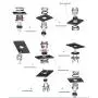 Aviation Connectors 5A, Lsgoodcare GX12-5 Pin Metal Aviation Plug Kit, Including 12MM 5 Pin Plug Thread Male Female Panel Wire Socket and Aviation Plugs Cap (GX12-5)