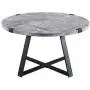 Walker Edison Anastasia Modern Metal Wrap X Base Coffee Table, 30 Inch, Grey Concrete Walker Edison Anastasia Modern Metal Wrap X Base Coffee Table, 30 Inch, Grey Concrete