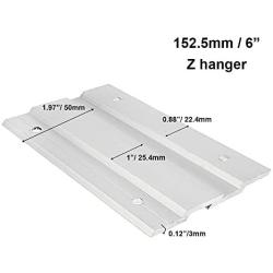 BIGTEDDY - 6'' French Cleat Picture Hangers Hardware Kit Mount Aluminum Z Clips Hanging Mounting Bracket for Mirror Photo Shelf and Cabinet ( 3Pairs with Screws and Anchors)