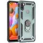 SWP for Samsung Galaxy A11 Case(US Version),Dual Layer Shock-Absorption Armor Cover,Full-Body Protective Case with Metal Ring Holder Kickstand for A11 (Dark Green) SWP for Samsung Galaxy A11 Case(US Version),Dual Layer Shock-Absorption Armor Cover,Full-Body Protective Case with Metal Ring Holder Kickstand for A11 (Dark Green)