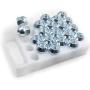 Wheel Accessories Parts Set of 20 Zinc Finish Open-end Acorn Bulge Lug Nuts Set 19mm (3/4'') Hex (M12x1.75)