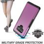 YOUMAKER Case for Galaxy Note 9, Full Body Heavy Duty Protection with Built-in Screen Protector Shockproof Rugged Cover for Samsung Galaxy Note 9 (2018) 6.4 Inch - Purple/Black