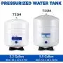 iSpring T32M Pressurized Water Storage Tank with Ball Valve for Reverse Osmosis RO Systems, 4 Gallon, 1/4'' Tank Valve Included