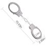 Liberty Imports Heavy Duty Diecast Metal Stainless Steel Handcuffs with Keys - Bulk Party Favors for Police Role Play (6 Pack)
