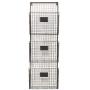 Designstyles Wall Hanging 3 Tier File Holder - Wall Mounted Metal Wire Magazine Rack - Office Folder Organizer with Name Tag Slot, Copper
