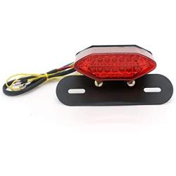 HONGPA Motorcycle Tail Lamp LED Bracket Taillights Hexagon shape For Harley 12 volt modified motorcycle Iron metal shell