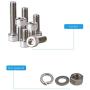 SZHKM 600PCS M3 Screws Hex Stainless Steel Bolts and Nuts Kit Assorted Screws and Nuts Button Head Cap Metric M3 Bolt Kit with Wrench