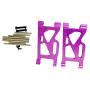 Mingbai Alloy Front&Rear Suspension Arms for WLtoys 124019 1/12 RC Car, RC Car Upgrade Metal Front&Rear Swing Arm Spare Part (2-Pack Front Swing Arm)