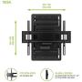 Kanto R500 Recessed In-Wall Full Motion Articulating TV Mount for 46-inch to 80-inch TVs | Ultra Low Profile | Swivel and Tilt Capable | Cable Management for Clean Setup