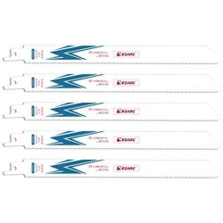 EZARC Reciprocating Saw Blade Bi-Metal Cobalt Sabre Saw Blades for Metal Cutting 9-Inch 14TPI R922PM (5-Pack)