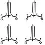 (4 Pack) Iron Display Stand, Black Iron Easel Plate Display Photo Holder Stand, Displays Picture Frames, Cookbooks, Decorative Plates, Tablets and Art 5 Inch (4 Pack) Iron Display Stand, Black Iron Easel Plate Display Photo Holder Stand, Displays Picture Frames, Cookbooks, Decorative Plates, Tablets and Art 5 Inch