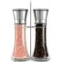 Willow & Everett Stainless Steel Salt and Pepper Grinder Set -Tall Shaker, Adjustable Coarseness, Refillable -Sea Salt, Black Peppercorn Mill Willow & Everett Stainless Steel Salt and Pepper Grinder Set -Tall Shaker, Adjustable Coarseness, Refillable -Sea Salt, Black Peppercorn Mill