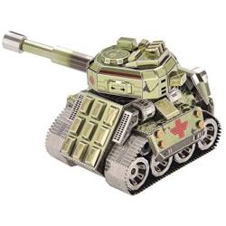 Microworld Tank 3D Metal Puzzle Model Building Kits Laser Cut Brain Teaser DIY Jigsaw Puzzles- HJ001