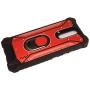 Eaglecell - for LG K40, Harmony 3, Xpression Plus 2 (2019) LM-X420, LG Solo LTE L423DL - Aluminum Metal Hybrid Phone Case with Stand - ZY0 Red