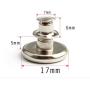 5 Sets Button Pins for Jeans, Pants Button Pins Instant Buttons Jean Button for Pants Fashion Jeans Swing Crafts DIY, Easy to Use and No Tools Require.