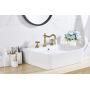 GGStudy 8 inch 2 Handles 3 Holes Widespread Bathroom Sink Faucet Antique Brass Bathroom Vanity Faucet Basin Mixer Tap Faucet Washingroom Faucet Matching Metal Pop Up Drain with Overflow