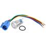 Push Button Switch,12V Blue LED 0.7in Metal Push Button ON/OFF Switch Accessory Part for Auto Motorcycle