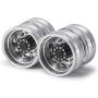 SHYOSUCCE 2 Pcs 1/14 RC Car Wheel Hub CNC Metal Rear Wheel Rim Hub for RC Tamiya Tractor Climbing Trailer
