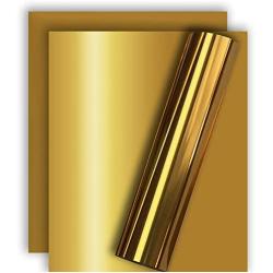 Tvinyl Gold Metallic Foil HTV Heat Transfer Vinyl for Tshirt and Apparel 12'' X 10''( Pack of 3 )