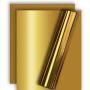 Tvinyl Gold Metallic Foil HTV Heat Transfer Vinyl for Tshirt and Apparel 12'' X 10''( Pack of 3 )