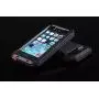 New Waterproof Shockproof Aluminum Gorilla Glass Metal Military Heavy Duty Armor Bumper Cover Case for Apple iPhone 5 5S Home Key +Fingerprint - Black