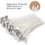 EricX Light 100 Piece Cotton Candle Wick 6'' Pre-Waxed for Candle Making,Candle DIY