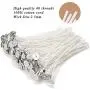 EricX Light 100 Piece Cotton Candle Wick 6'' Pre-Waxed for Candle Making,Candle DIY EricX Light 100 Piece Cotton Candle Wick 6'' Pre-Waxed for Candle Making,Candle DIY