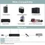 Wireless Microphone System, Phenyx Pro 4-Channel VHF Wireless Microphone Set with 2 Handhelds/2 Bodypacks/2 Lapels/ 2 Headset, Metal Receiver, Ideal for Church, Meeting, Conference(PTV-2000B) Wireless Microphone System, Phenyx Pro 4-Channel VHF Wireless Microphone Set with 2 Handhelds/2 Bodypacks/2 Lapels/ 2 Headset, Metal Receiver, Ideal for Church, Meeting, Conference(PTV-2000B)