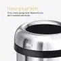 simplehuman 60 Liter / 16 Gallon Bullet Open Top Trash Can Commercial Grade, Heavy Gauge Dark Bronze Stainless Steel simplehuman 60 Liter / 16 Gallon Bullet Open Top Trash Can Commercial Grade, Heavy Gauge Dark Bronze Stainless Steel