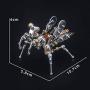 XSHION 3D Metal Puzzle Insect Model Kit, DIY Assembly Jigsaw Mantis Puzzle Model Building Kit for Adults Kids Mechanical Model Educational Toy Brain Teaser Desk Ornaments Collectible Toys
